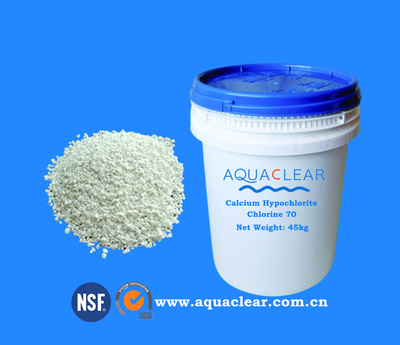 Super-Chlor Calcium Hypochlorite 70% (Sodium Process) Ca(ClO)2 Granular Chlorine, Chlorine Tablets