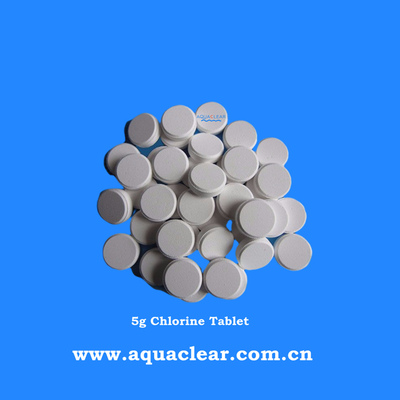 SDIC Dichlor NaDCC Sodium Dichloroisocyanurate Dichloro-s-triazinetrione 5g Chlorine Tablet