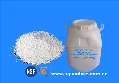 SDIC Sodium Dichloroisocyanurate Dichlor NaDCC 56% 60%​ Dihydrate C3O3N3CL2NA