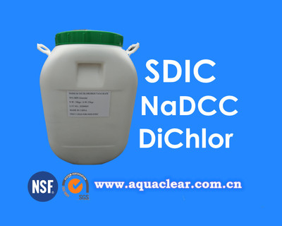 SDIC NaDCC Dichlor Sodium Dichloroisocyanurate Stabilized Chlorine UV Protected Chlorine