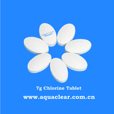 Calcium Hypochlorite 7g Tablet Chlorine Tablet for Swimming Pool Shock drinking water treatment